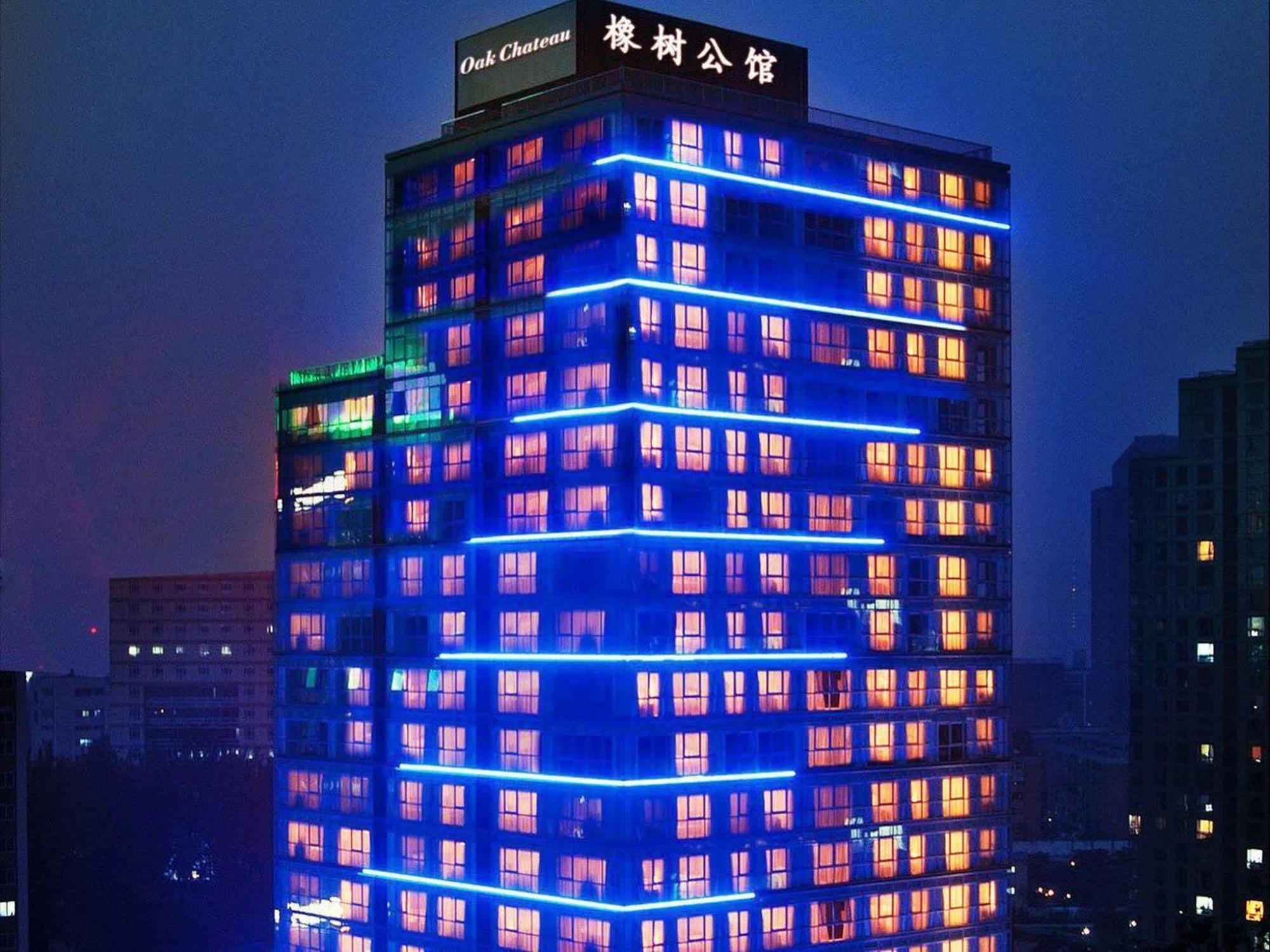 Oak Chateau Beijing Bagian luar foto