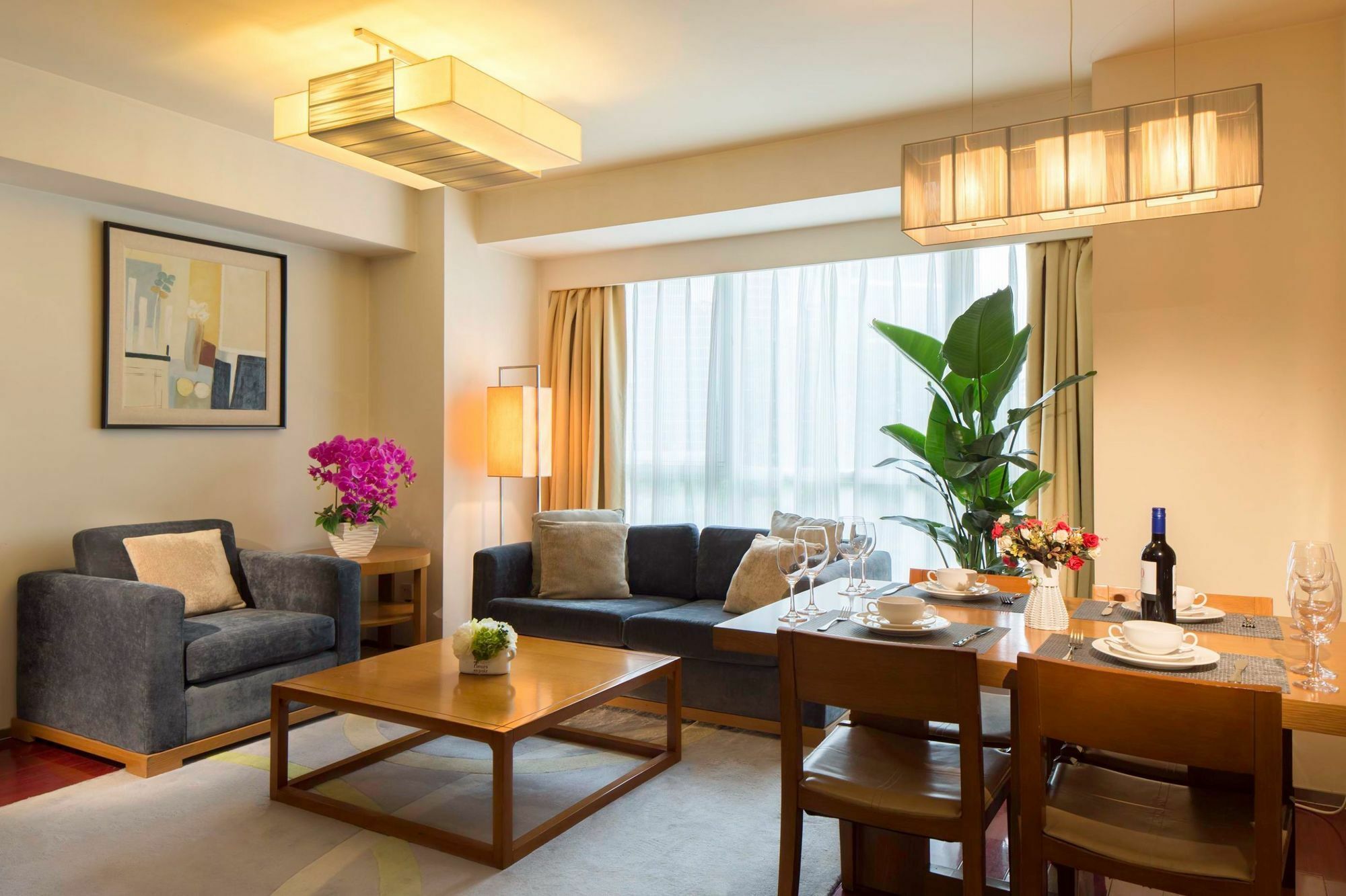Oak Chateau Beijing Bagian luar foto